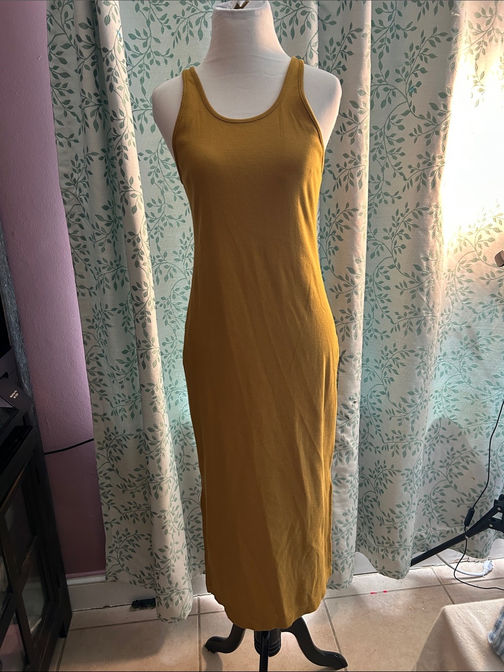 Banana Republic Mustard Tank Maxi Dress